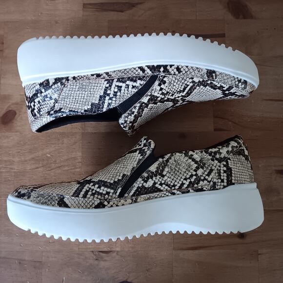 Vionic Kearny Loafer Sneaker Womens 8.5 W Snakeskin Slip-on Leather Orthotic - Picture 6 of 9